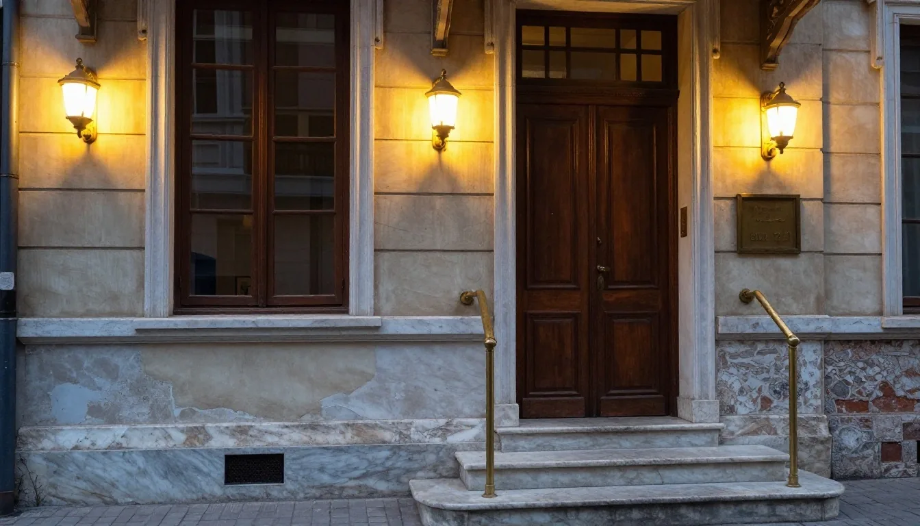 Beyoğlu ofisinde masada düzenli şekilde sıralanan başvuru dosyaları