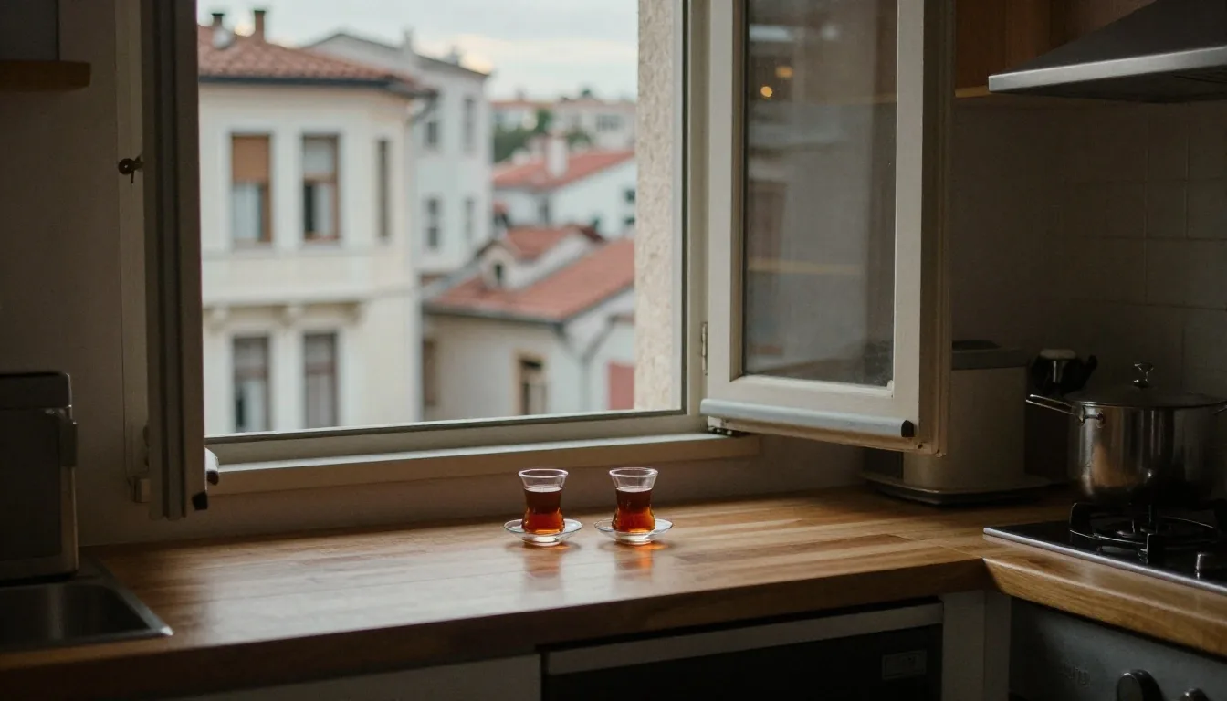 Beyoğlu ofisinde başvuru evraklarını düzenleyen eller